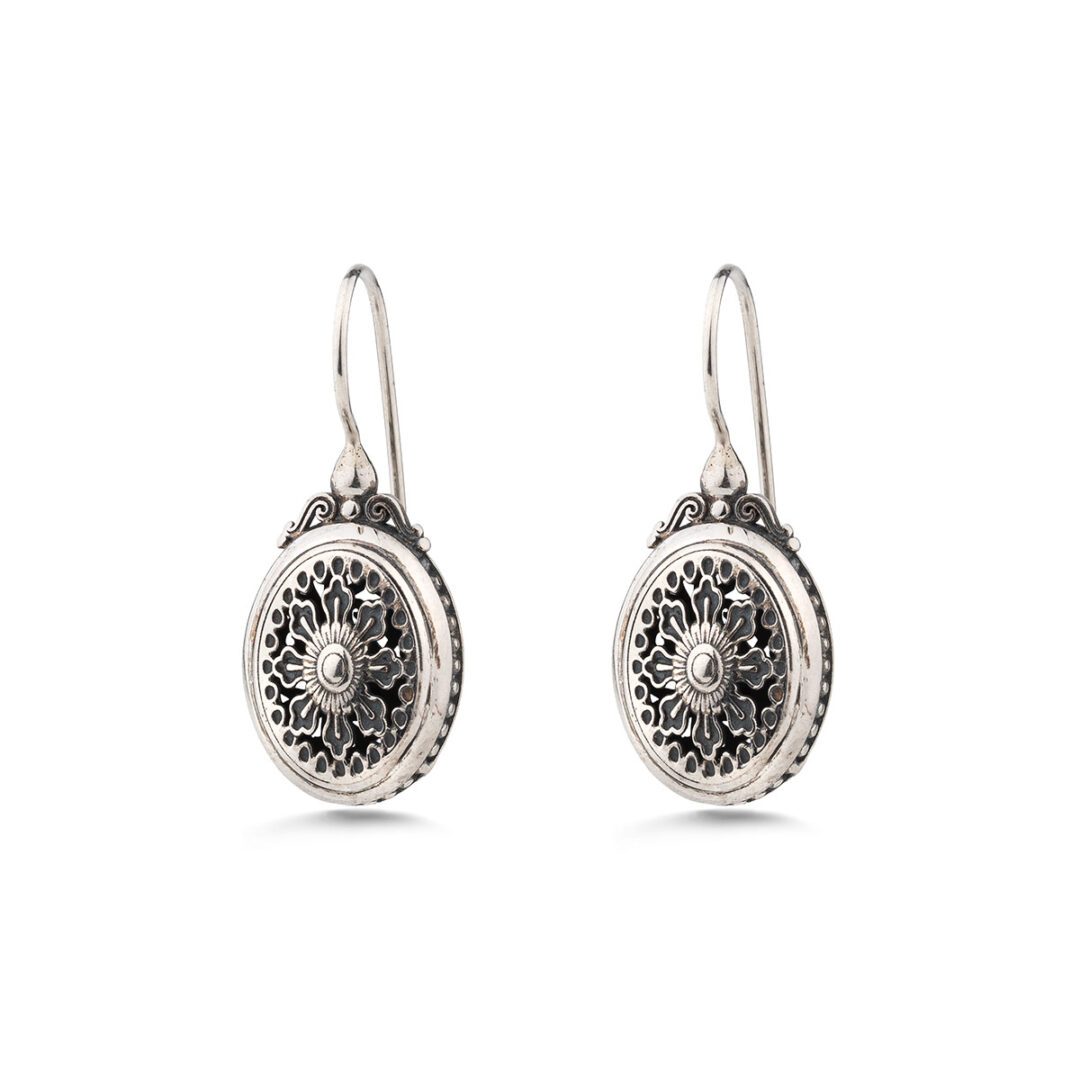 Gerochristo - Roxana Oval Earrings in Sterling Silver