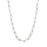 Paperclip Chain Necklace in Stainless Steel — Silver