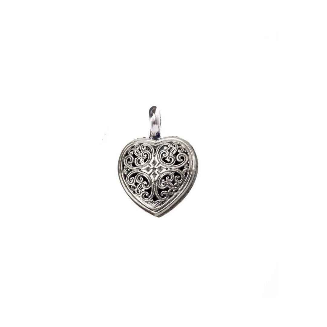 Mediterranean heart pendant in Sterling Silver