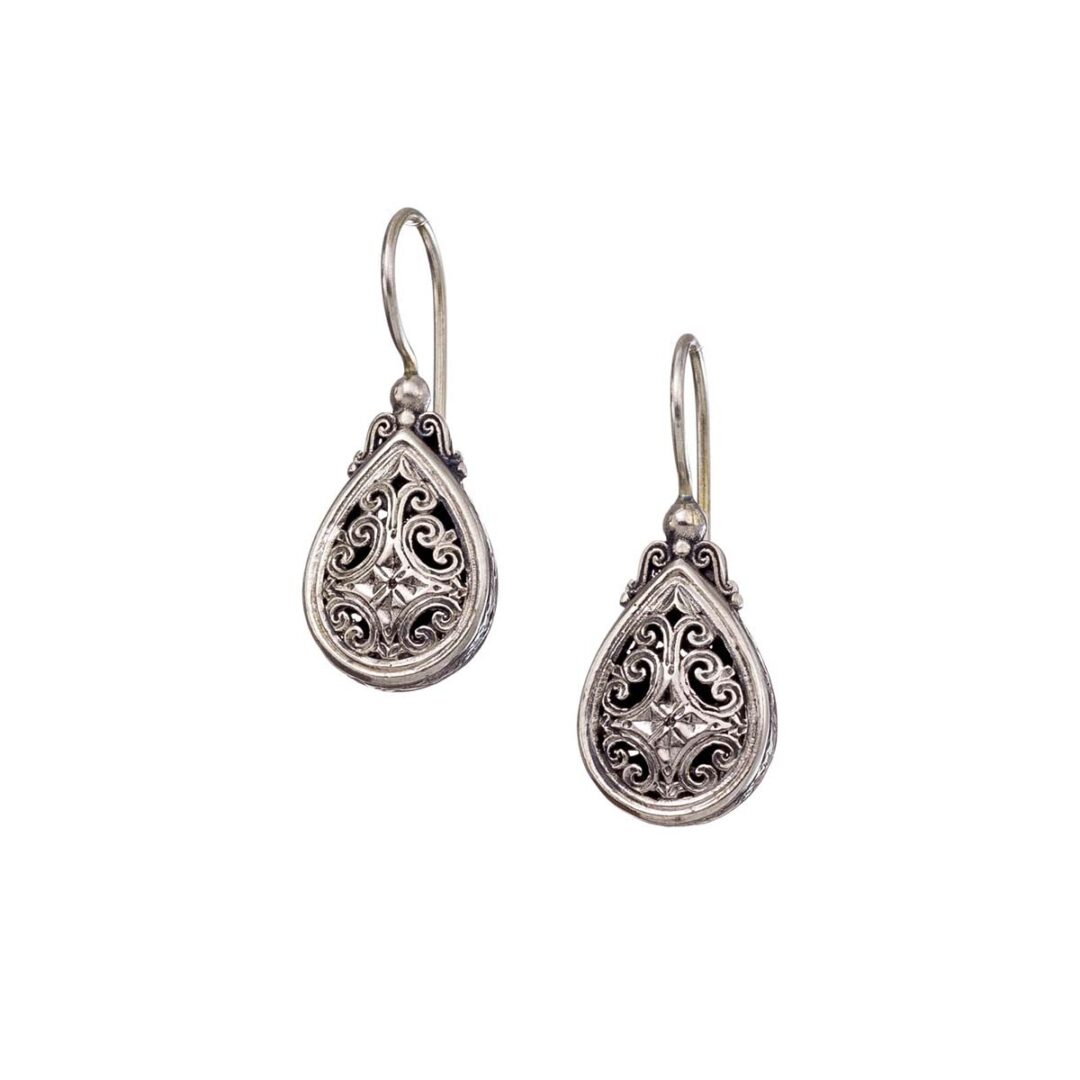 Gerochristo - Mediterranean drop earrings in 925 Sterling Silver
