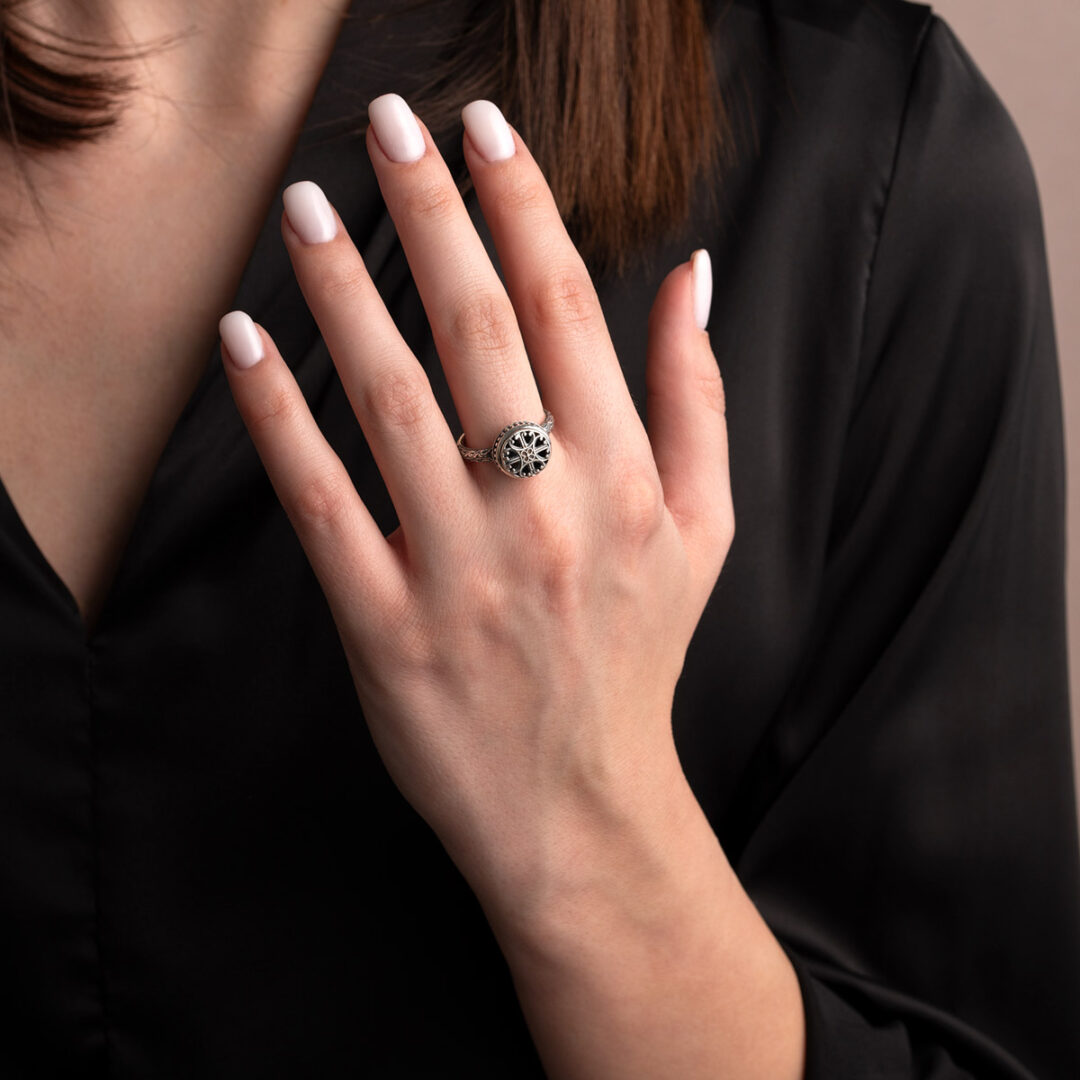 Gerochristo - Roxana Round Ring in Sterling Silver