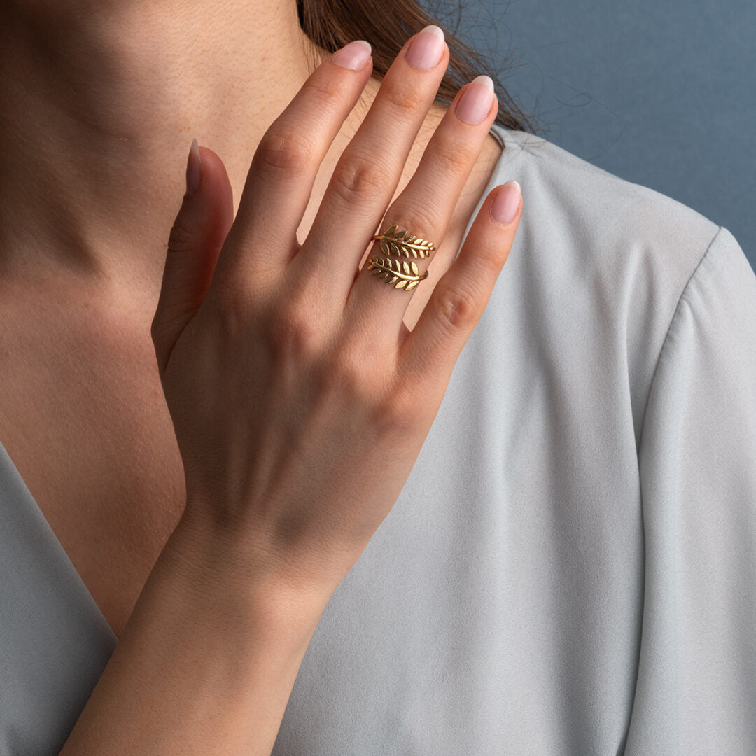 Sterling Silver Fern Ring