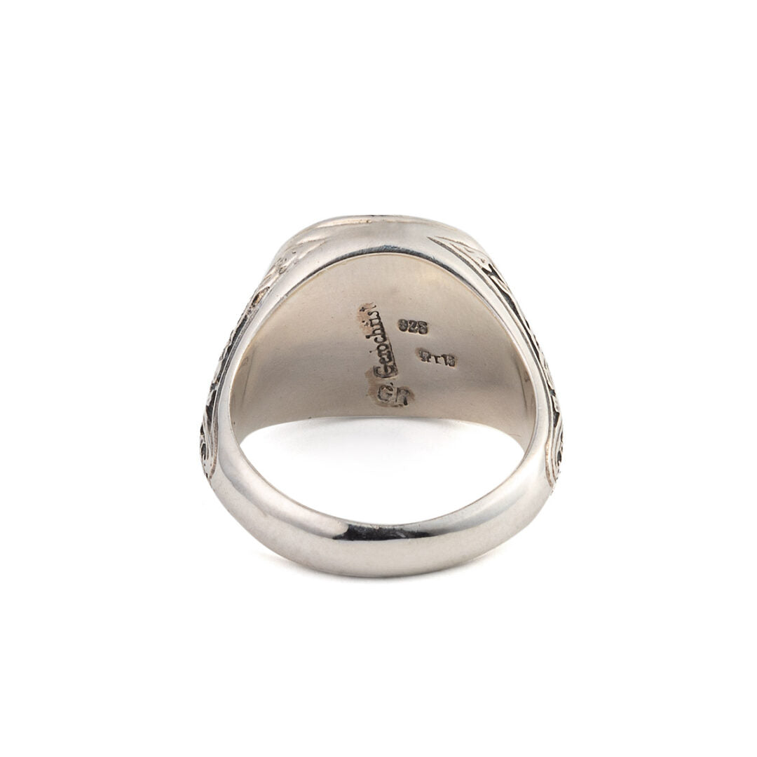 Gerochristo – Byzantine ring in Sterling silver