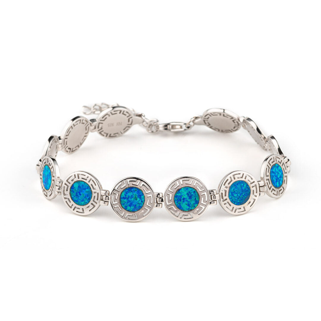 Βραχιόλι με Μαίανδρο - Ασήμι 925 και Όπαλ