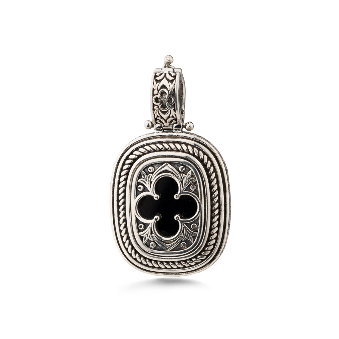 Gerochristo - Odysseus Pendant in Sterling Silver with Semi Precious Stone