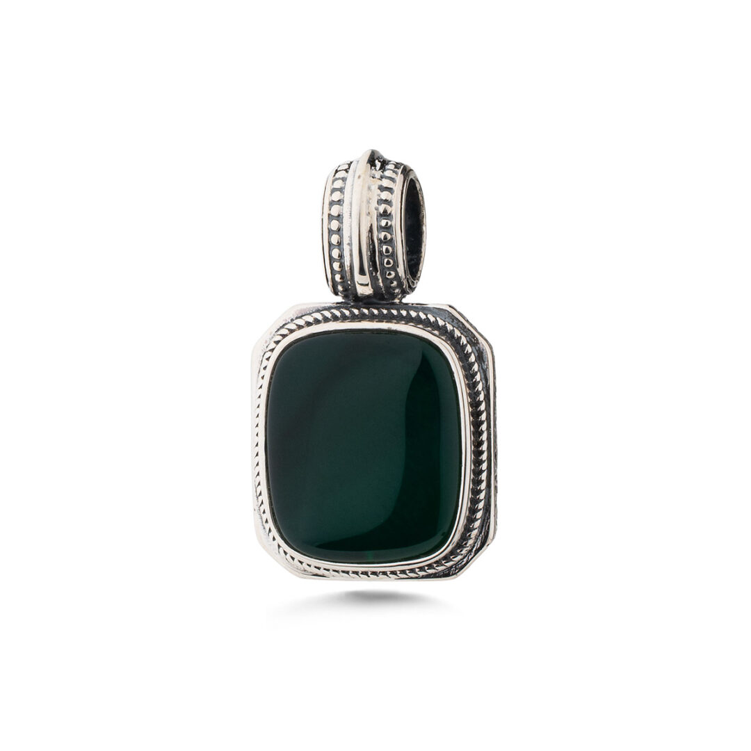 Gerochristo - Classic Pendant in Sterling Silver with Semi precious Stone
