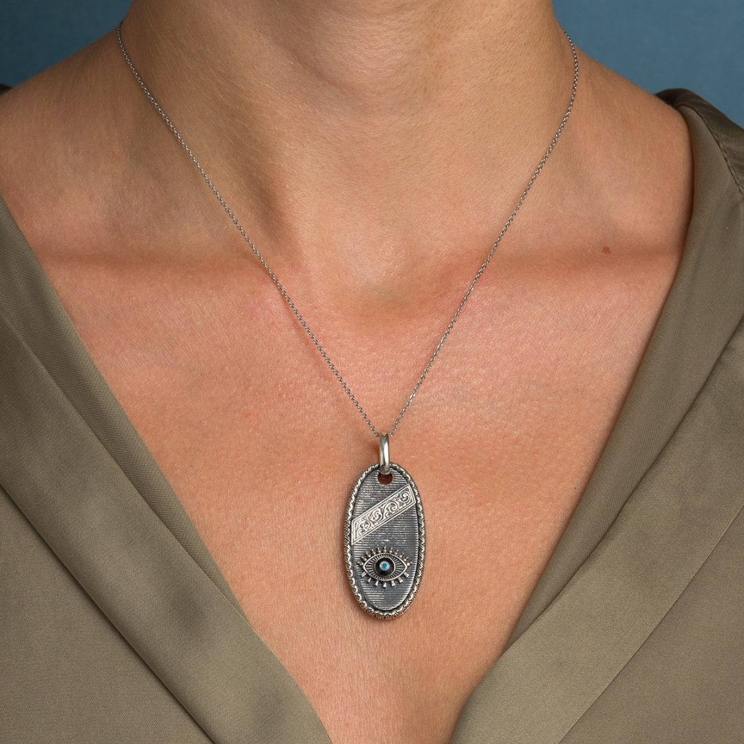 Gerochristo - Evil Eye Talisman Pendant in Sterling Silver