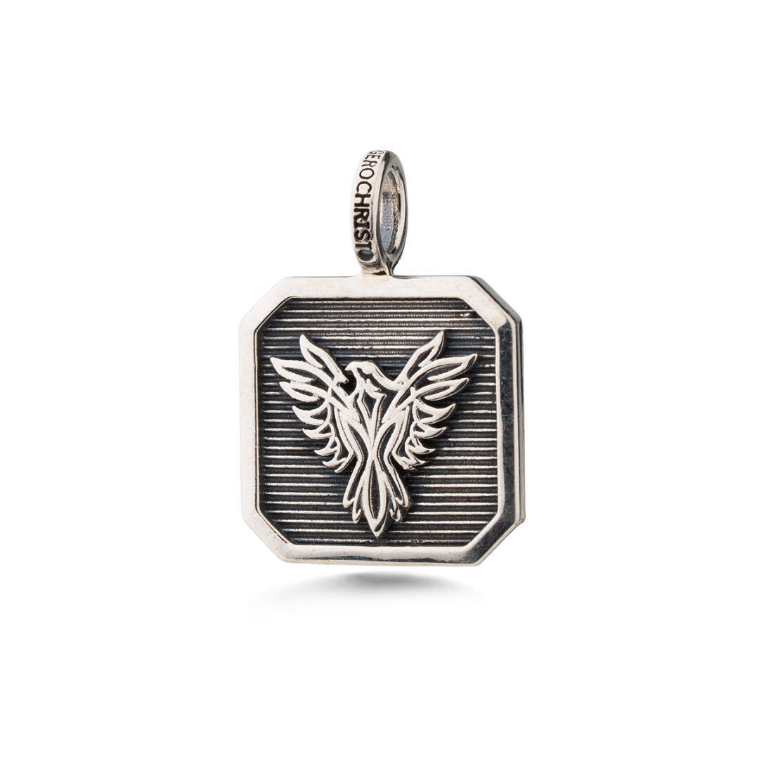 Gerochristo - Phoenix Talisman Pendant in Sterling Silver