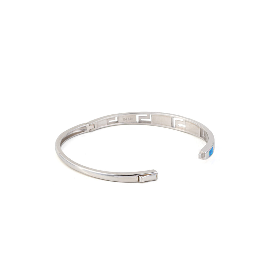 Βραχιόλι Bangle Μαίανδρος με Οpal - Ασήμι 925
