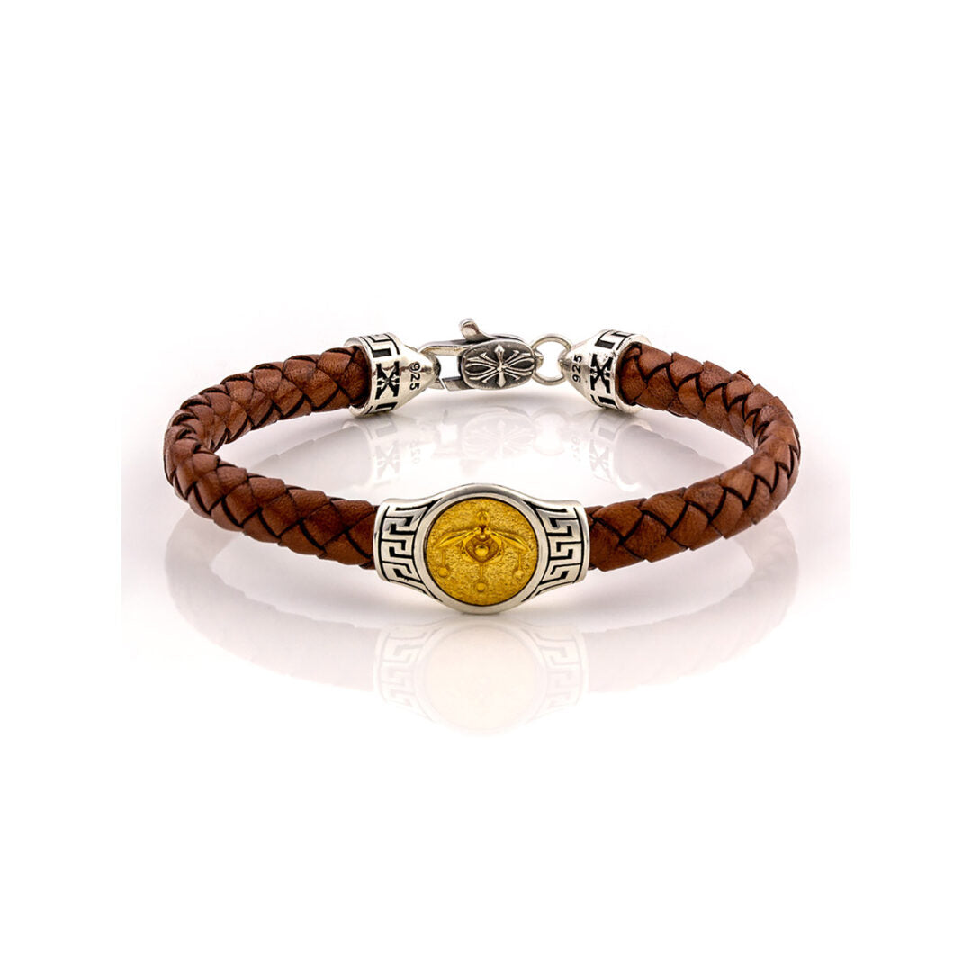 Minoan Bees Bracelet - 925 Sterling Silver