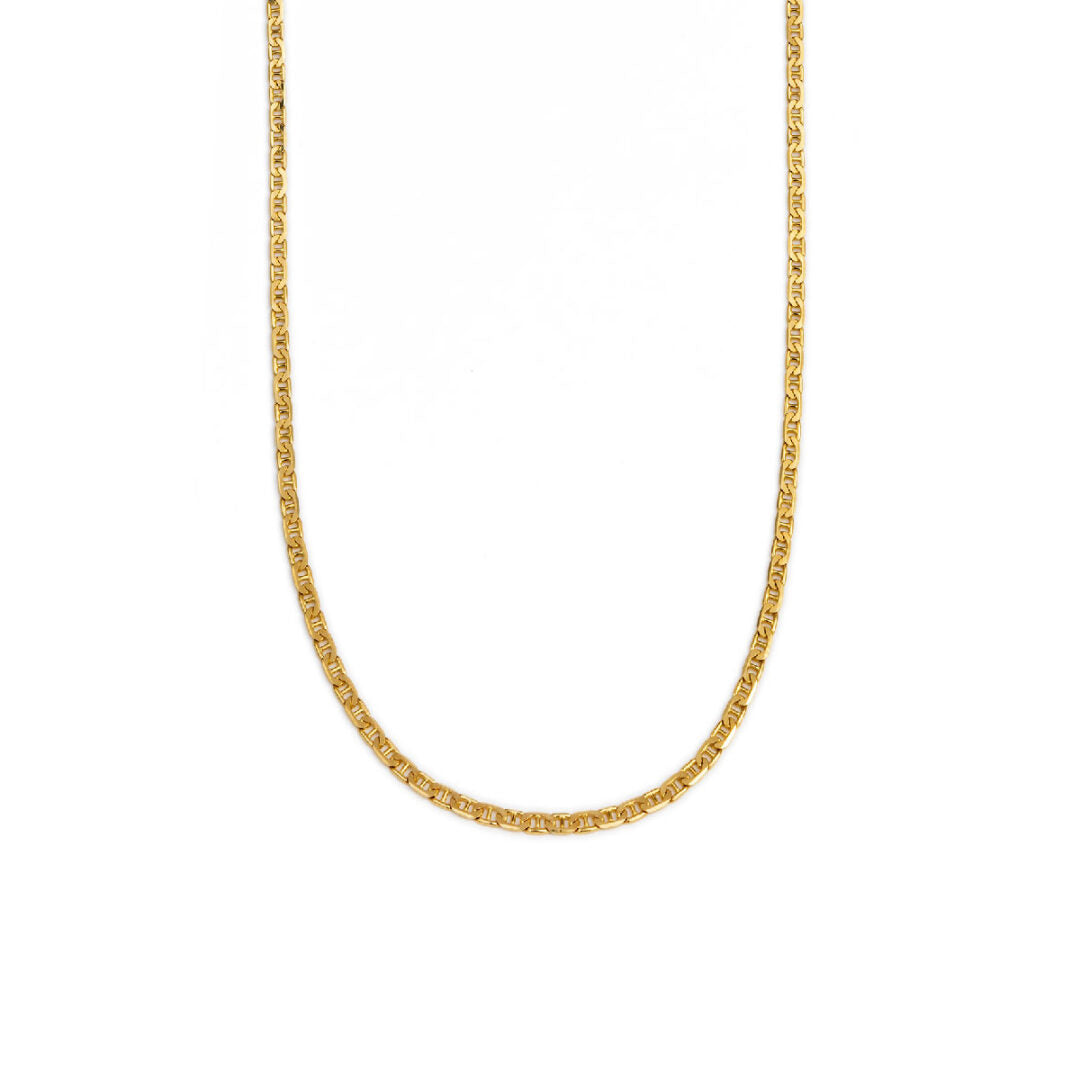 Αλυσίδα Flat Mariner Χρυσή 14Κ 55 cm