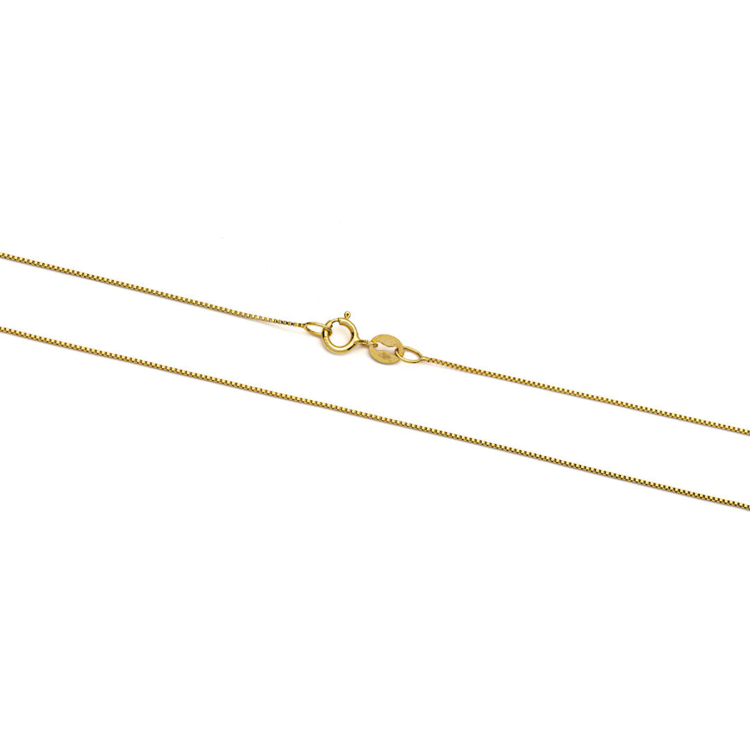 Αλυσίδα Box 14Κ Χρυσό – 45 cm