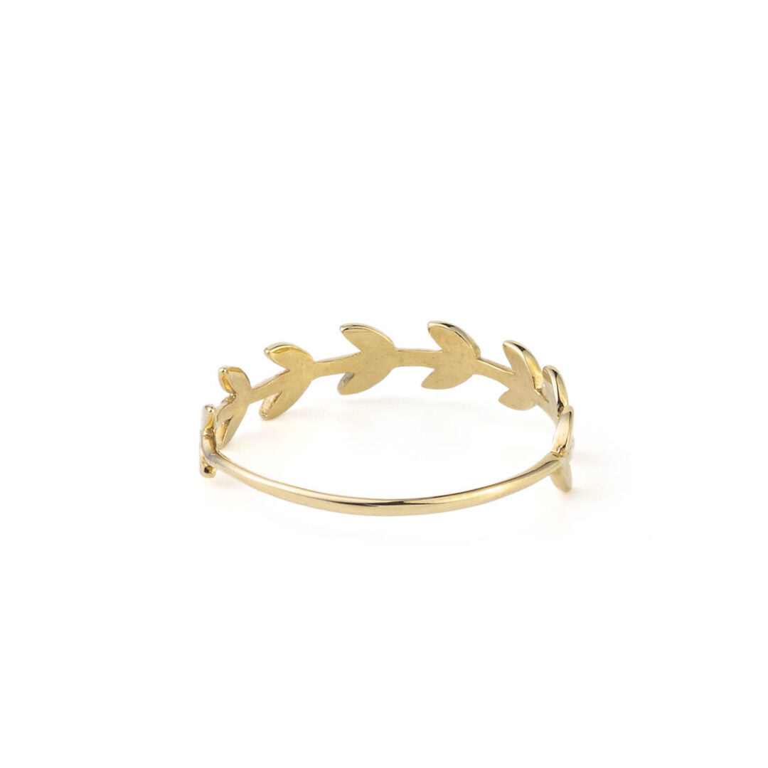 Leaf Ring - 14K Yellow Gold