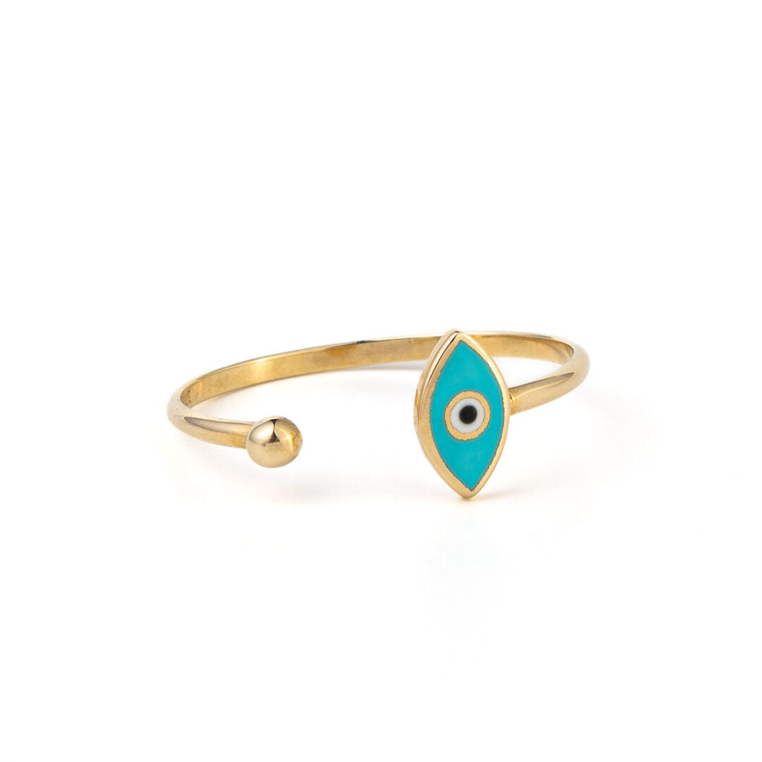 Open Eye Ring – 14K Yellow Gold