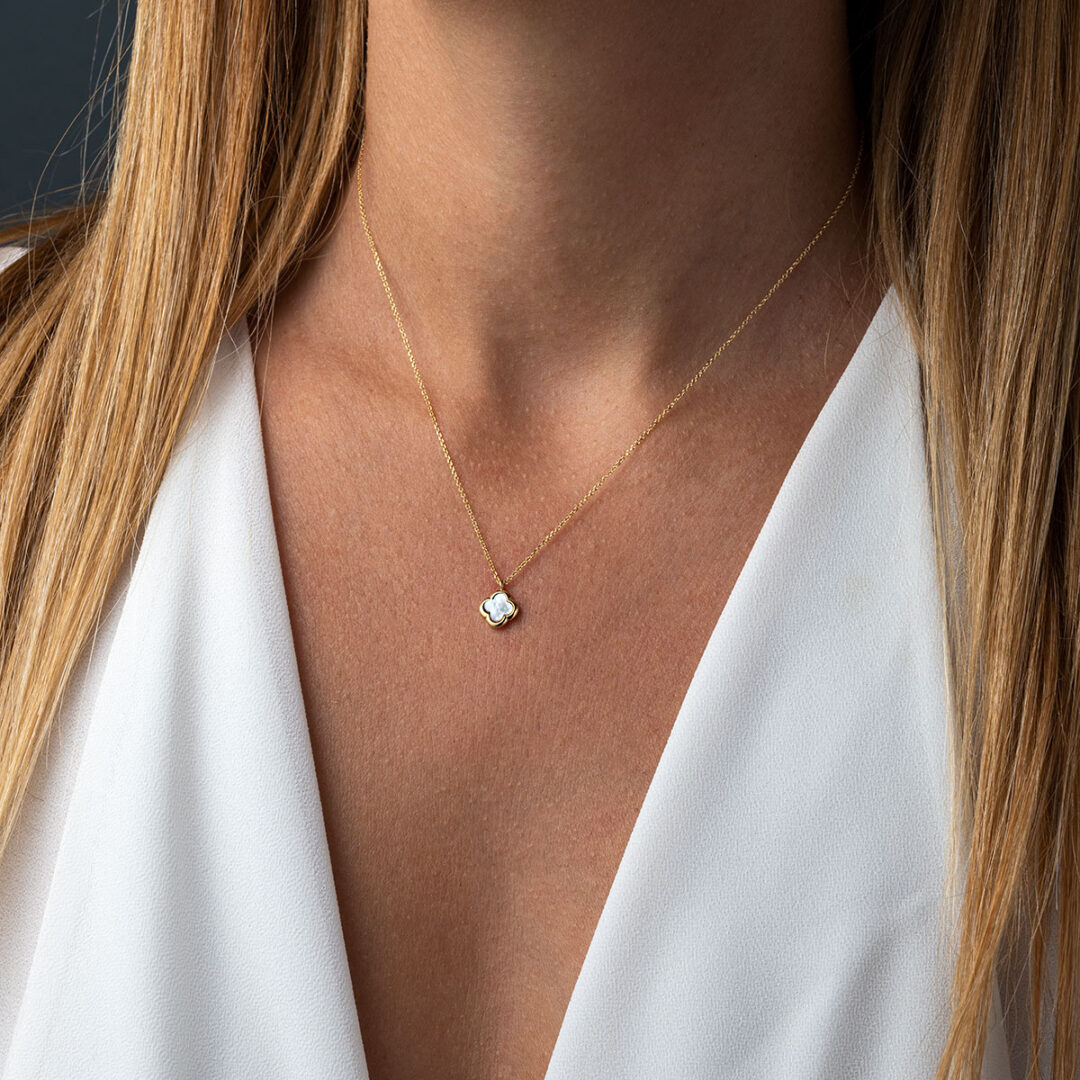 Four Leaf Clover Necklace - 14K Gold