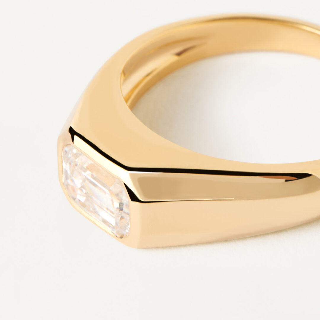 PD Paola Octagon Shimmer Stamp Ring