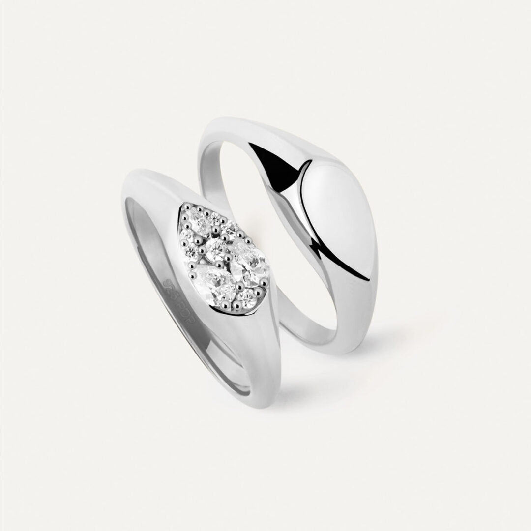 PDPAOLA Devi Stamp Silver Ring