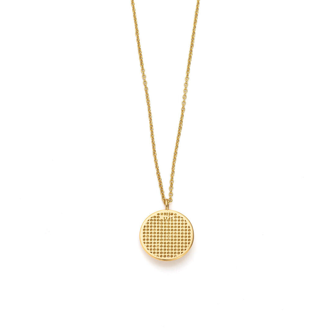 Sterling silver Round Necklace with an Eye