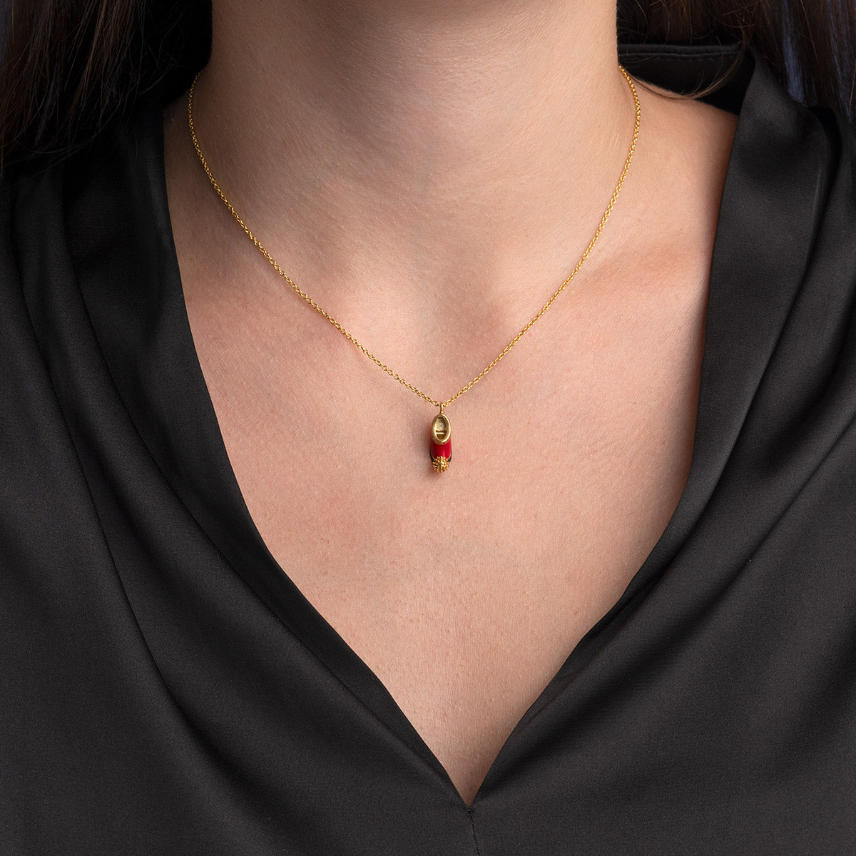 Greek Tsarouchi Necklace – 925 Sterling Silver and Gold Plated