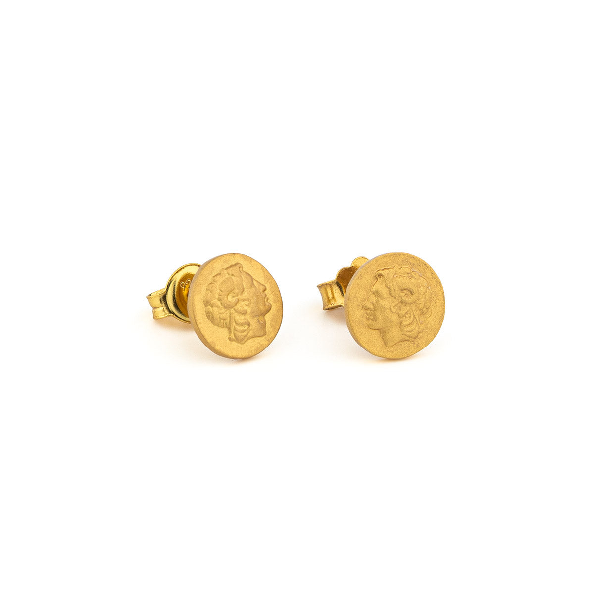 Alexander the Great Stud Earrings - 925 Sterling Silver