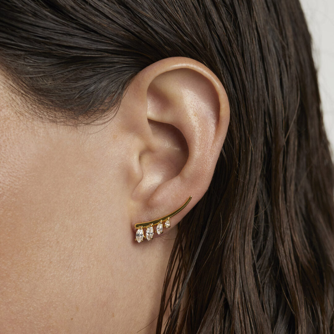 PD Paola Aqua Climbing Earrings