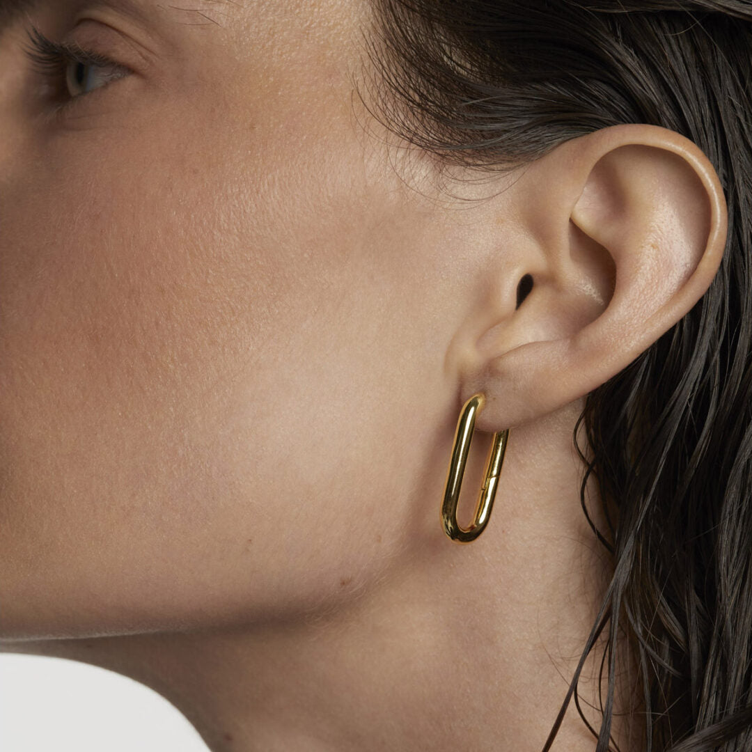 PD Paola Βeat Hoop Earrings