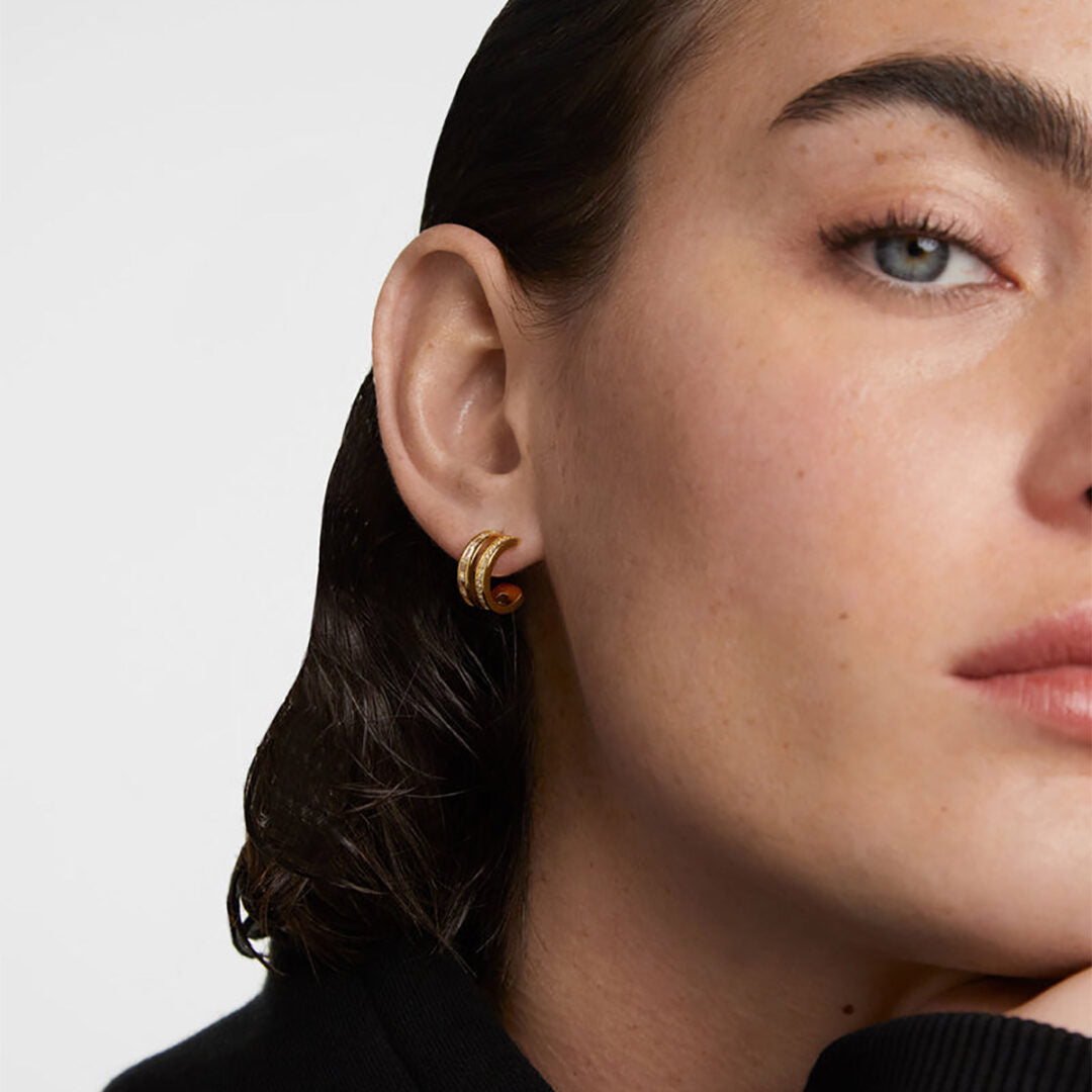 PD PAOLA Bianca Double Band Hoops Earrings