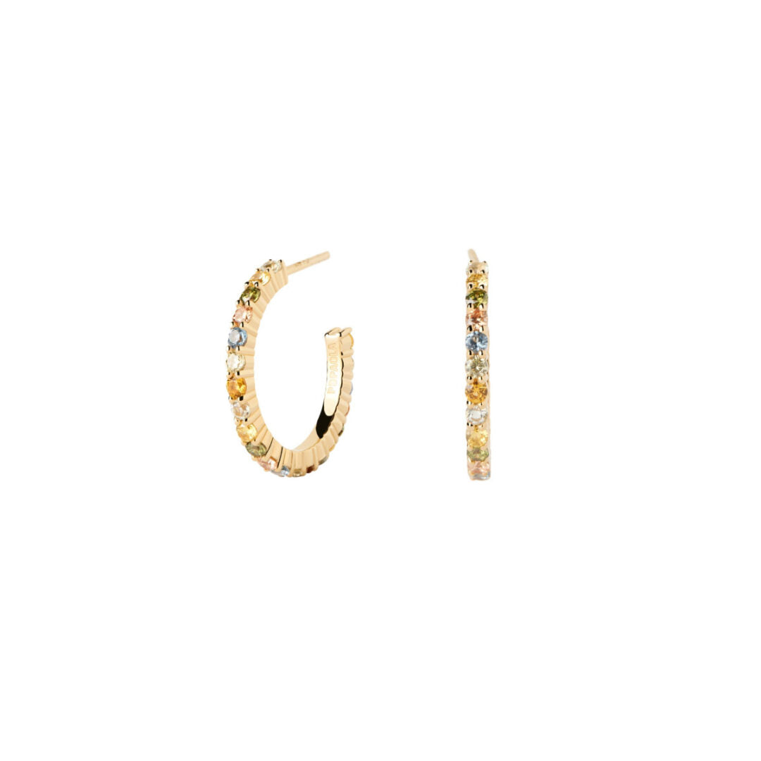 PD Paola Color Rainbow Hoops Earrings