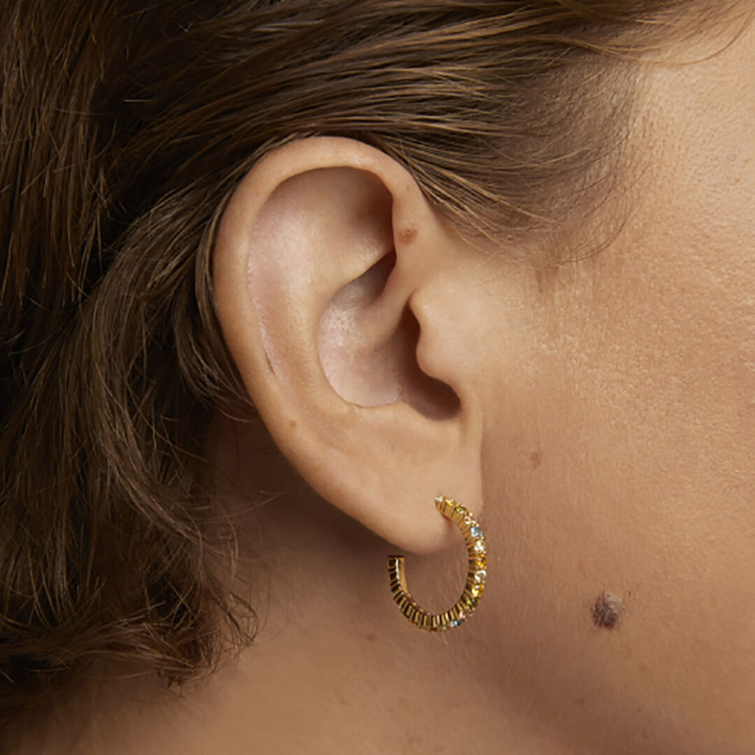 PD Paola Color Rainbow Hoops Earrings