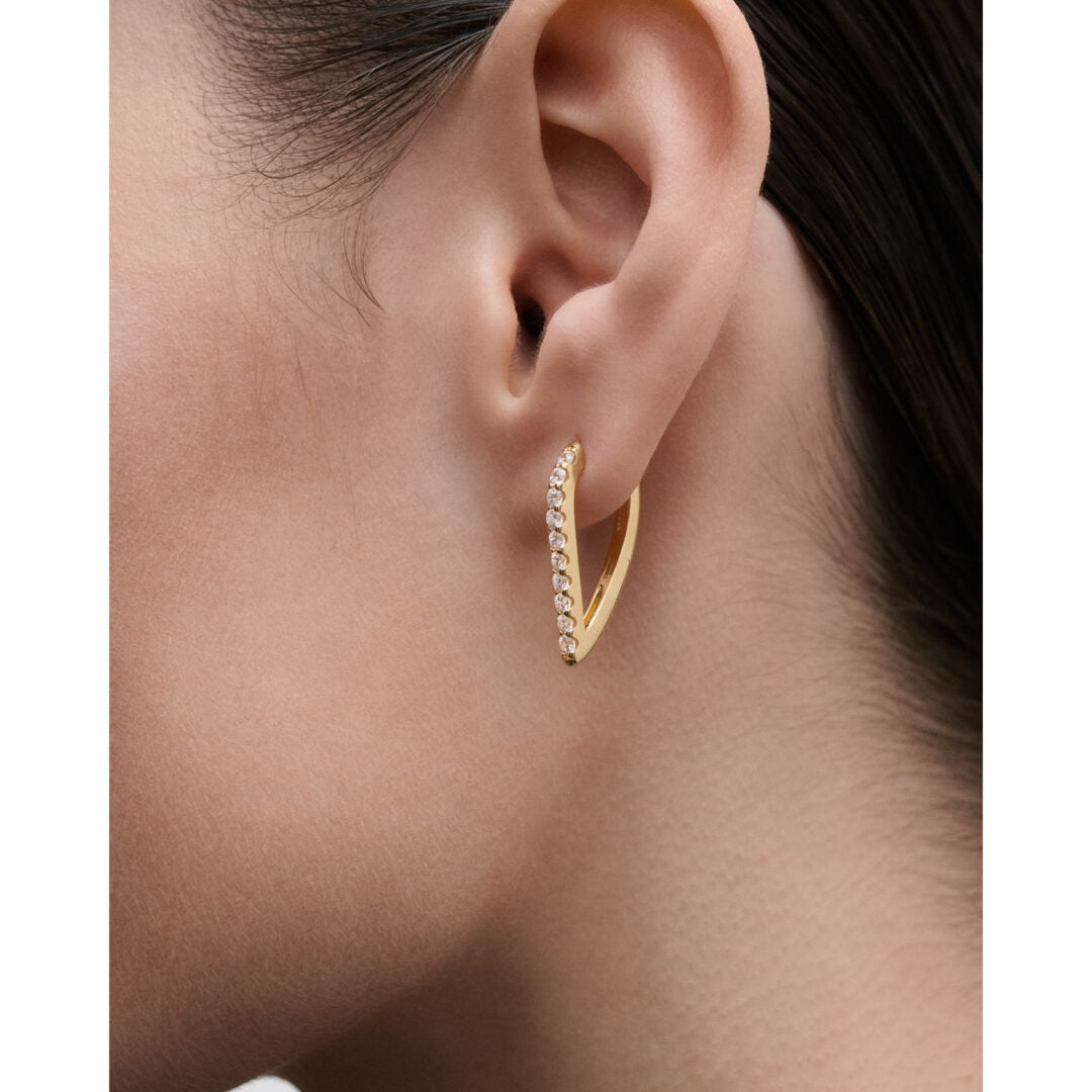 PDPAOLA Gloss hoops earrings