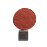 Phaistos Disc Sculpture Inspired by Minoan Civilization — Brown