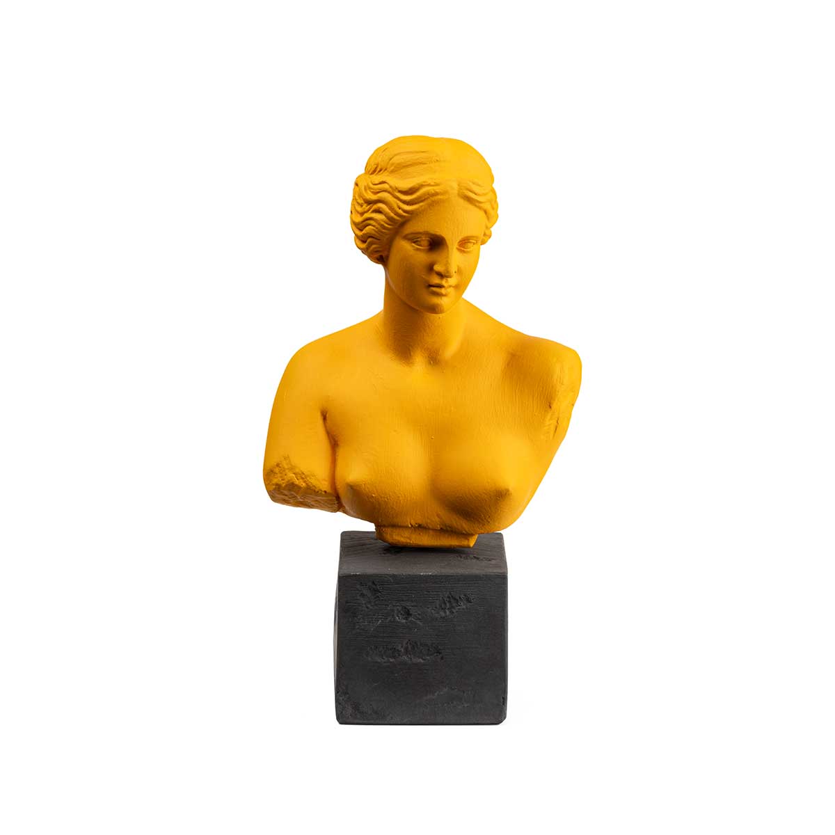 Aphrodite Bust Statue – Greek Goddess of Love & Beauty Sculpture — Yellow