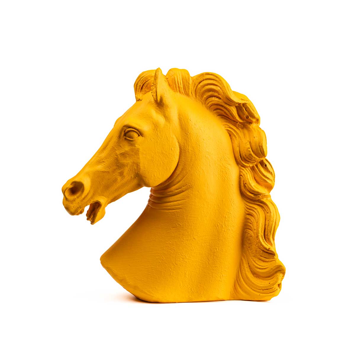 Pegasus Sculpture – Mythological Winged Horse Home Décor — Yellow