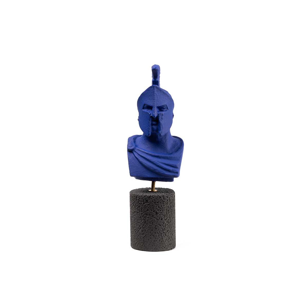 Leonidas Bust Statue – Legendary Spartan Warrior Sculpture — Purple