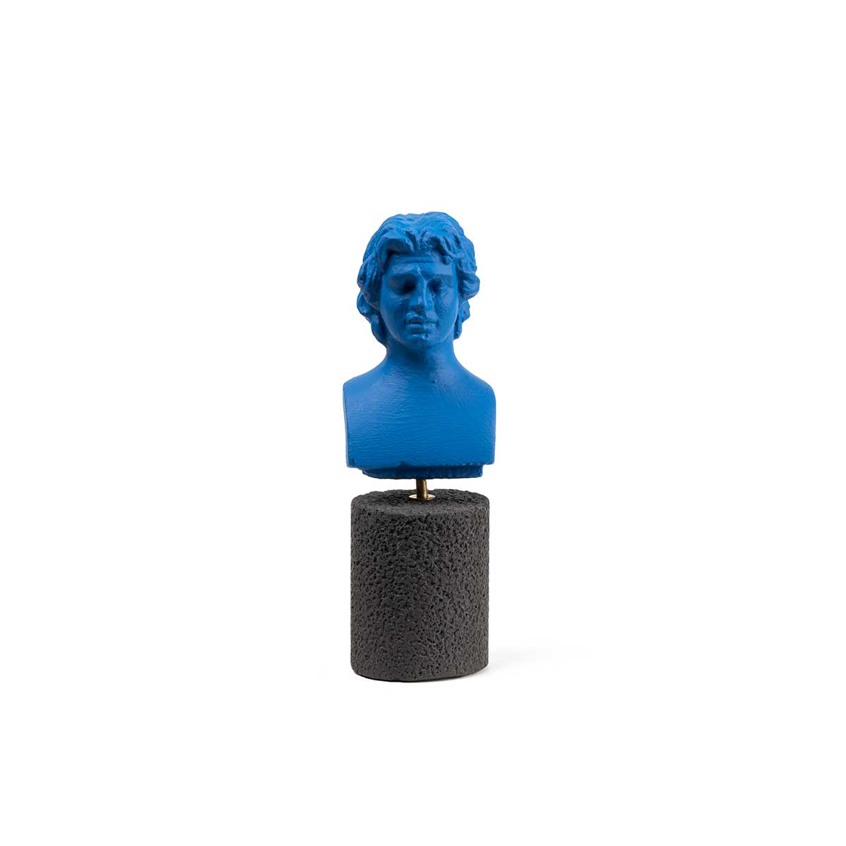 Alexander the Great Statue – Classical Greek Warrior Sculpture — Blue