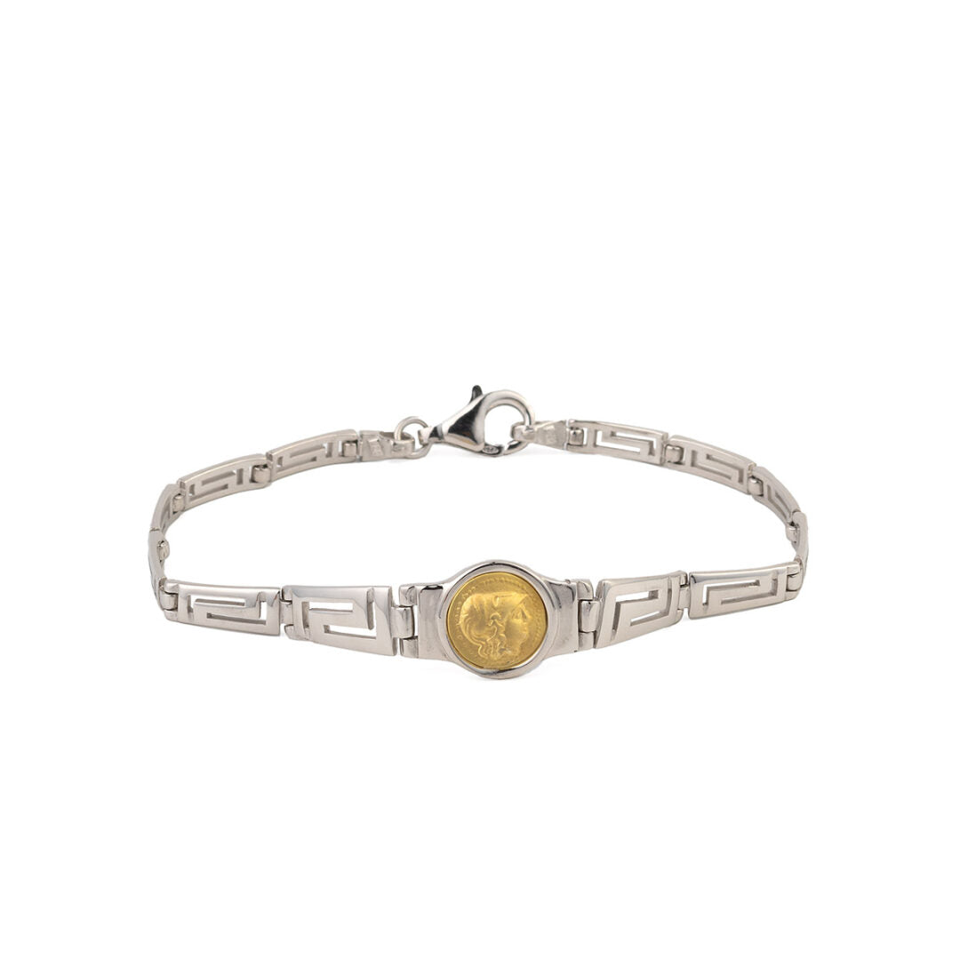 Athena Coin Link Bracelet