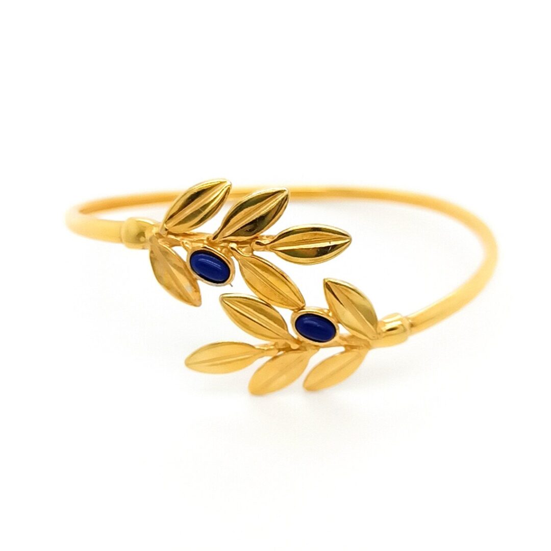 Olive Leaves Bracelet With Stones