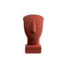 Cycladic Head Figurine – Ancient Aegean Inspired Sculpture — Brown
