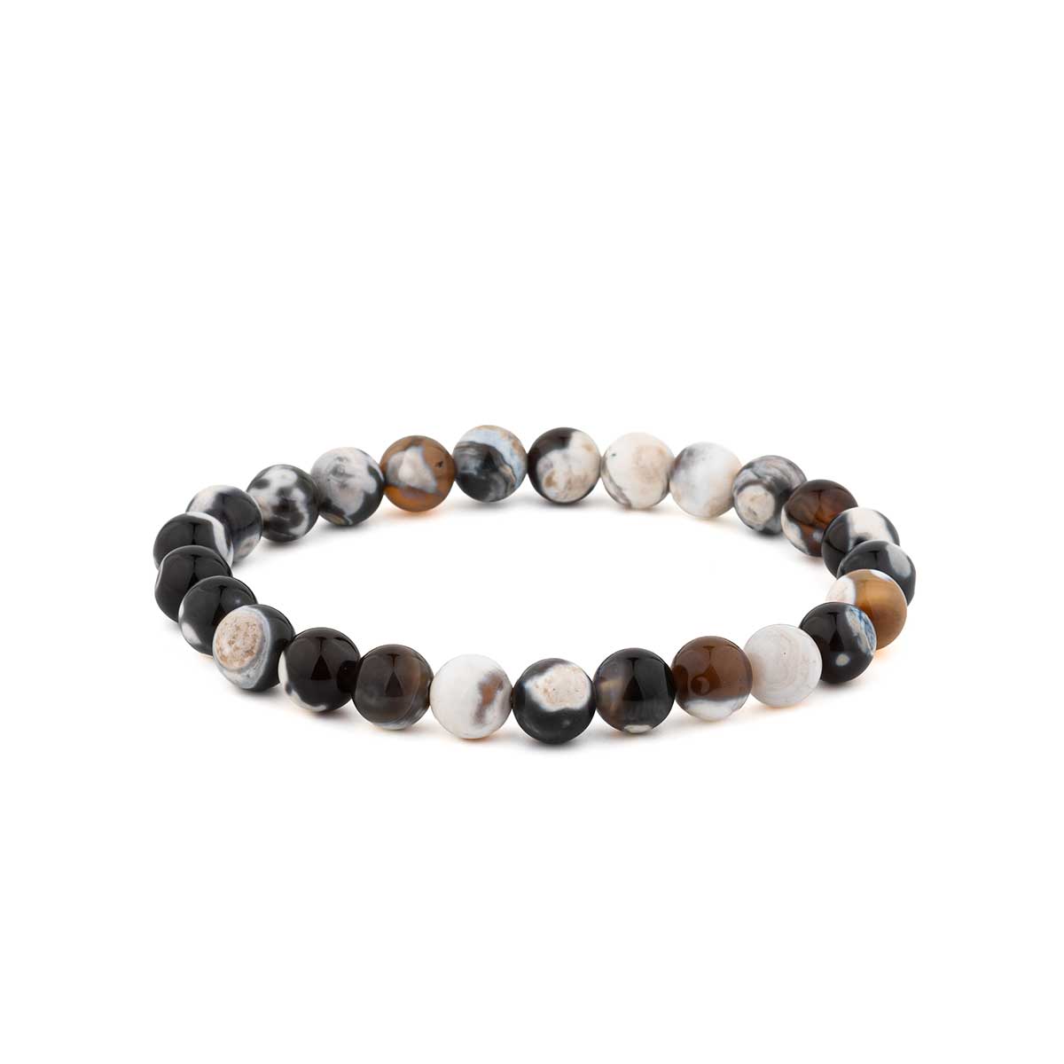 Natural Gemstone Beaded Bracelet – Elastic & Unisex