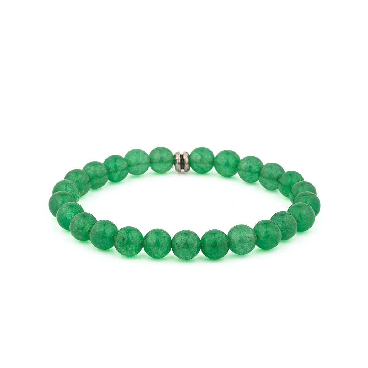 Elastic Hematite and Gemstone Beaded Bracelet