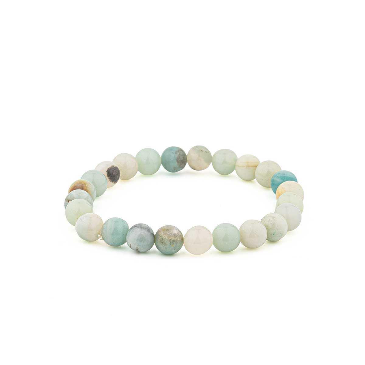 Natural Gemstone Beaded Bracelet – Elastic & Unisex