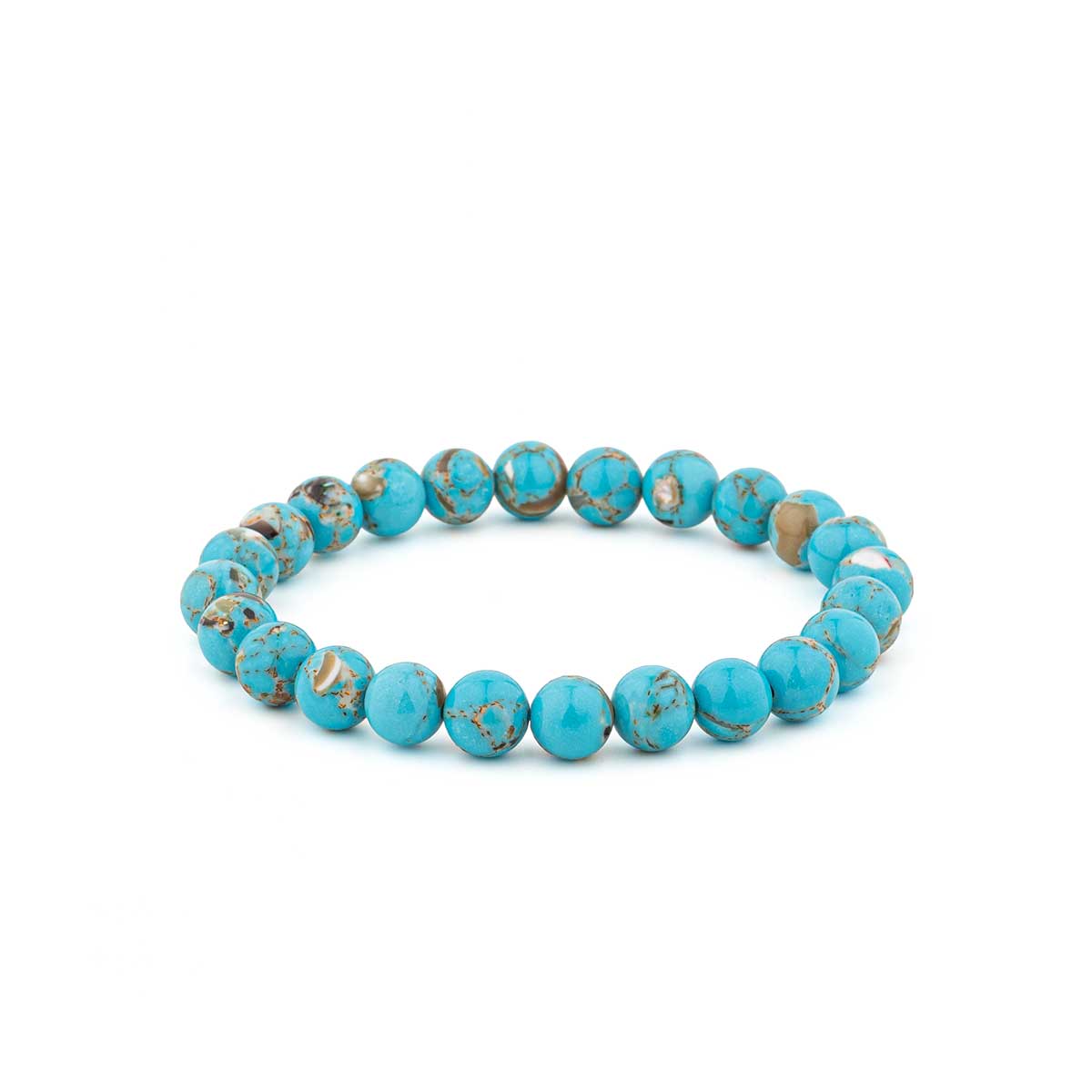Natural Gemstone Beaded Bracelet – Elastic & Unisex