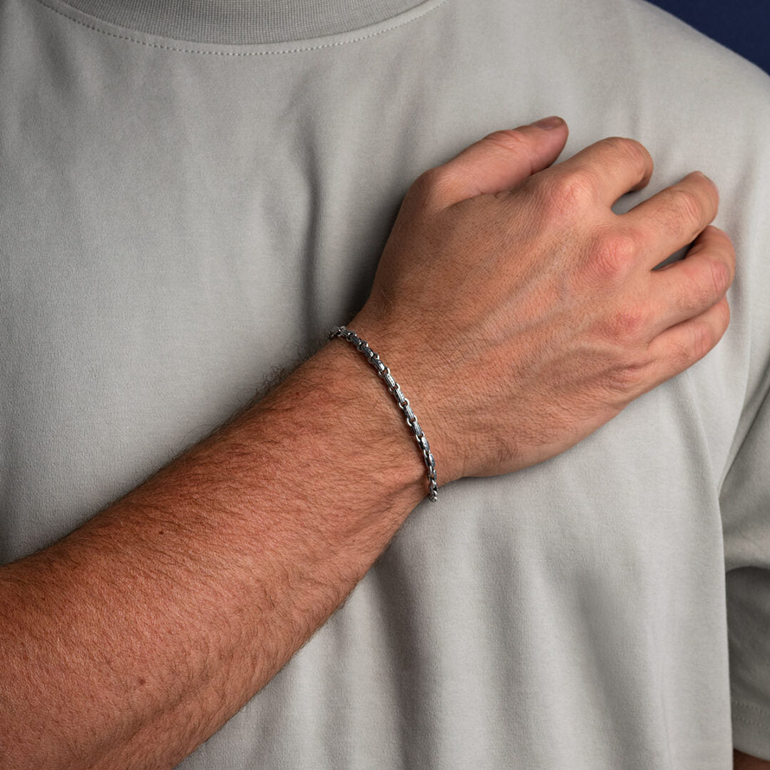 Men’s Silver Chain Bracelet