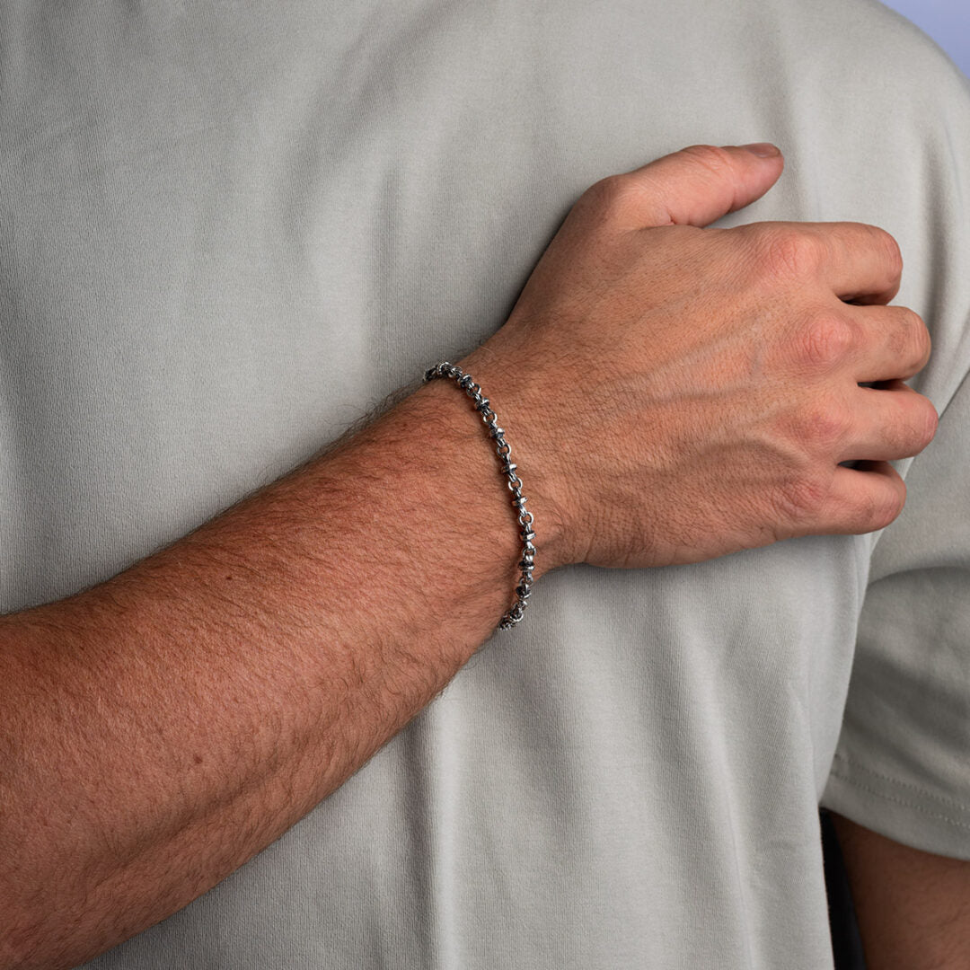 Men’s Sterling Silver Chain Bracelet
