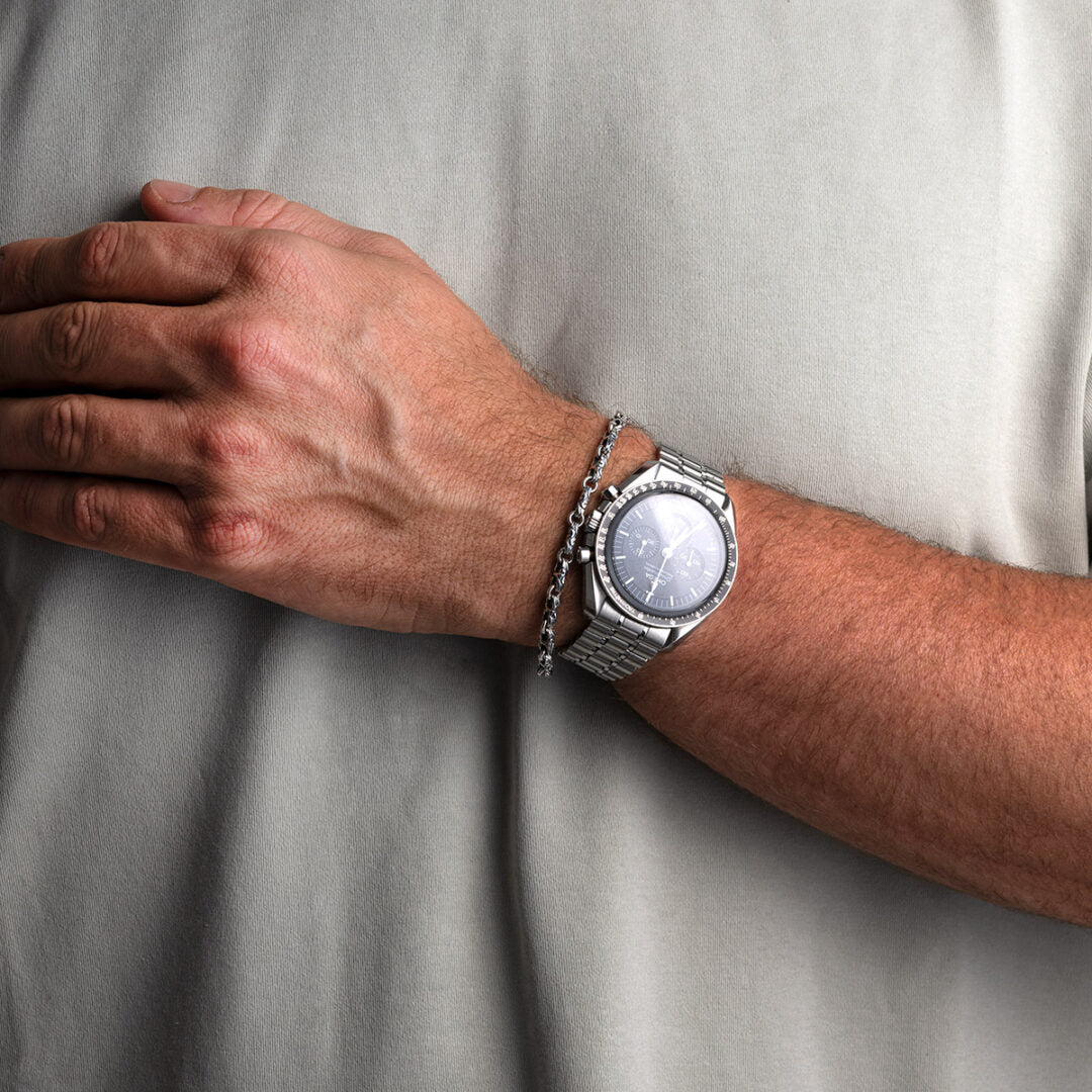 Men’s Silver Curb Chain Bracelet