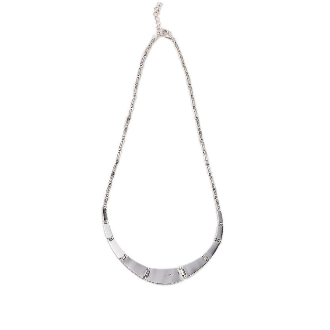 Greek Key Blue Opal necklace