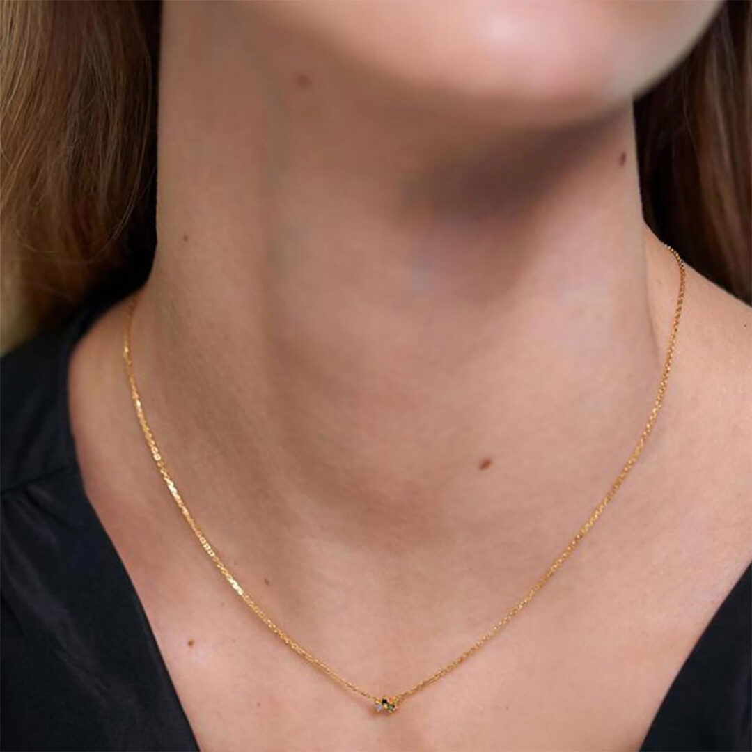 PDPAOLA Lime Blush Necklace
