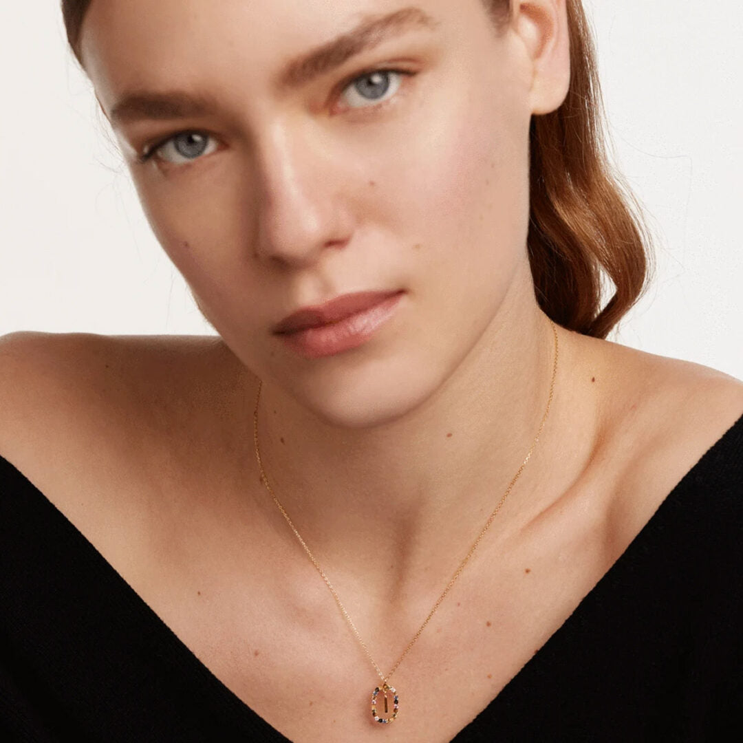 PD Paola Letter I Necklace - 18k Gold plating