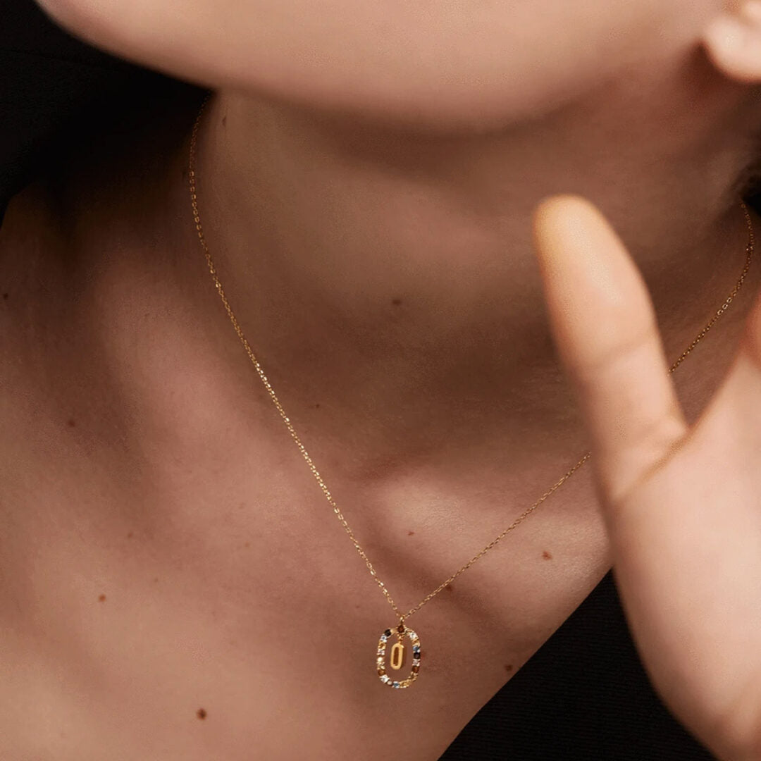 PD Paola Letter O Necklace - 18k Gold plating