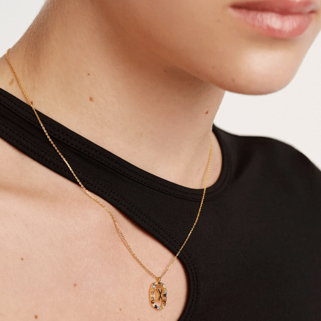 PD Paola Letter X Necklace - 18k Gold plating